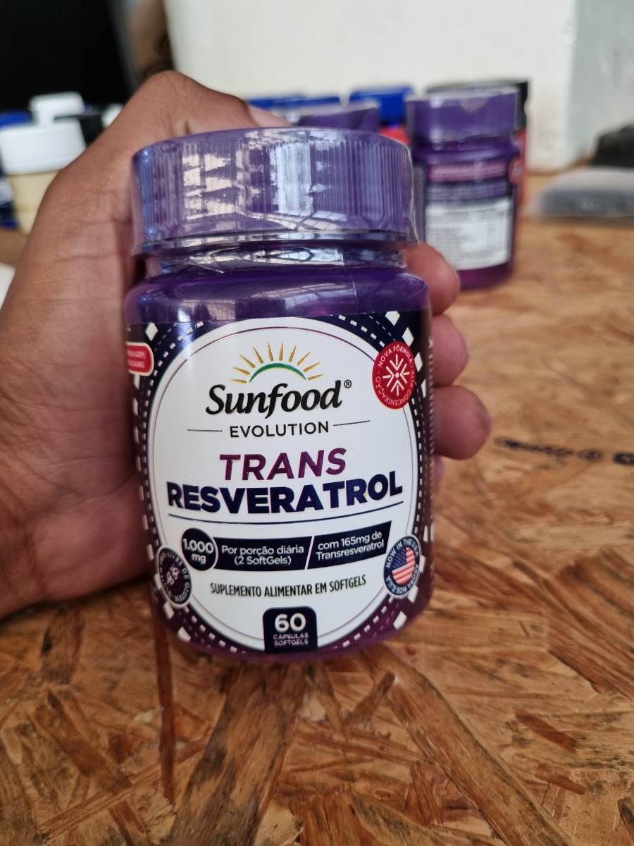 Suplemento alimentar em softgels Trans Resveratrol