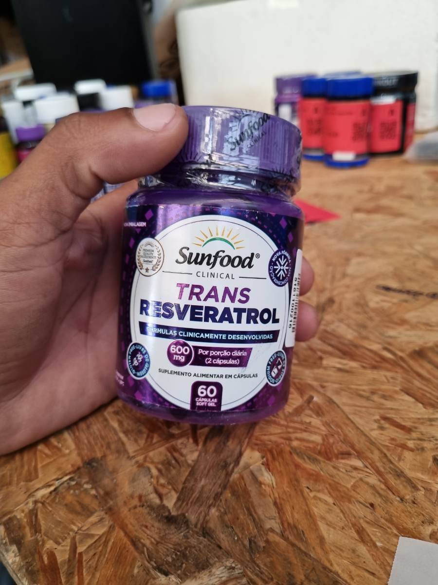 Suplemento alimentar em cápsulas Trans Resveratrol