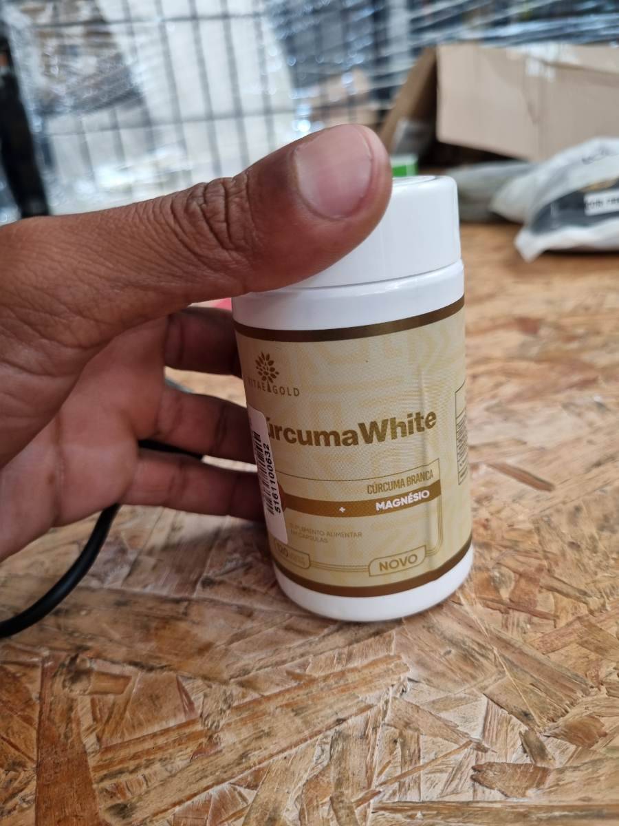 Suplemento alimentar Curcuma White com Magnésio