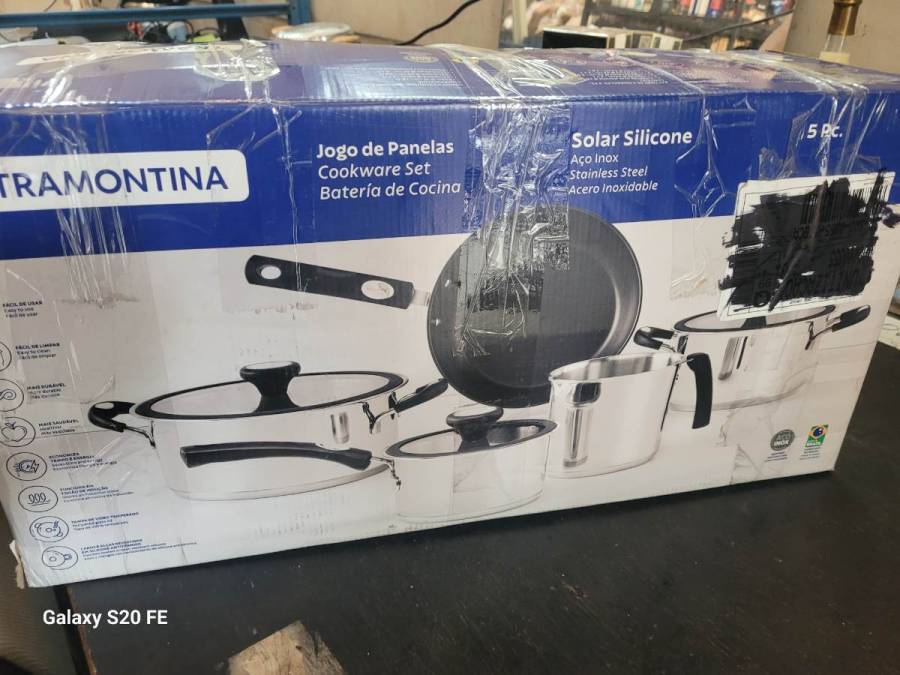 Jogo de Panelas Solar Silicone 5 peças