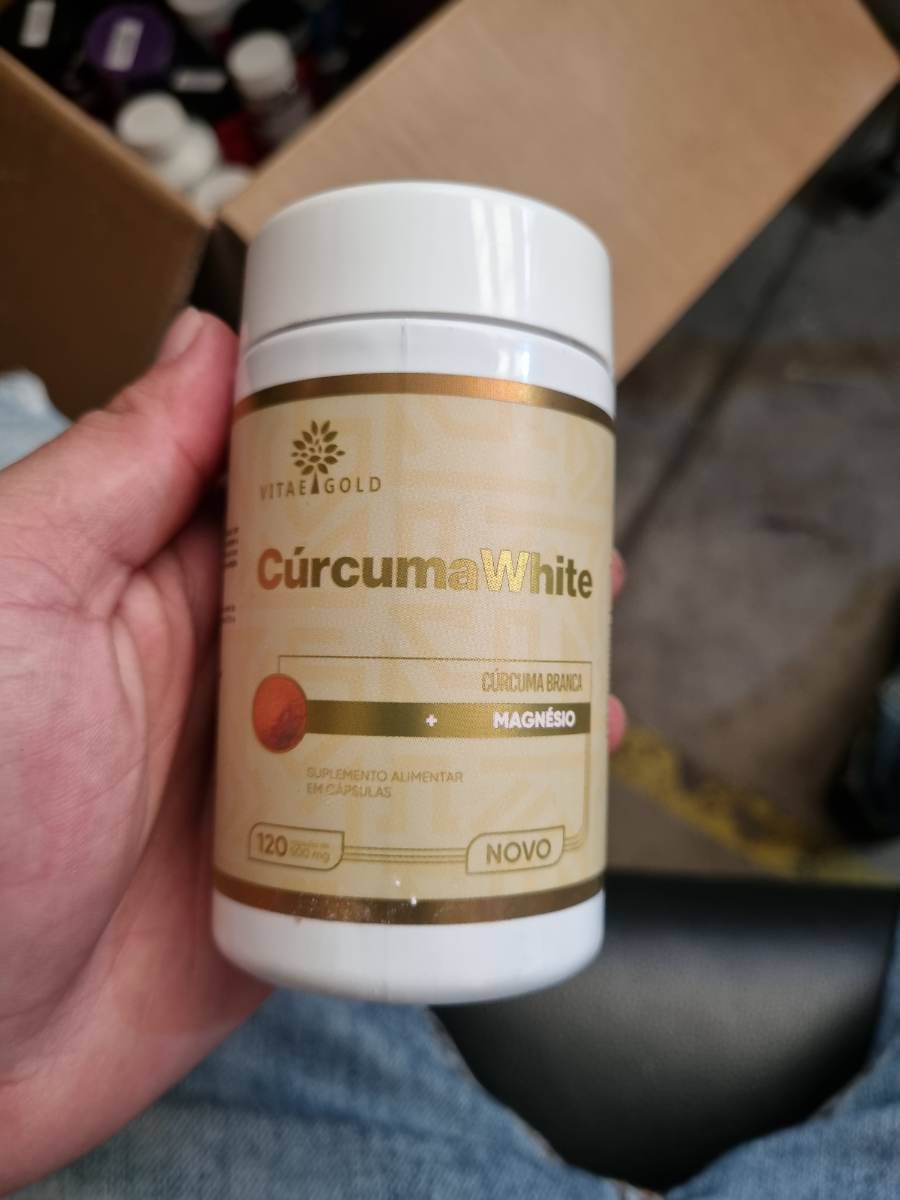 Suplemento alimentar Cúrcuma White com Magnésio