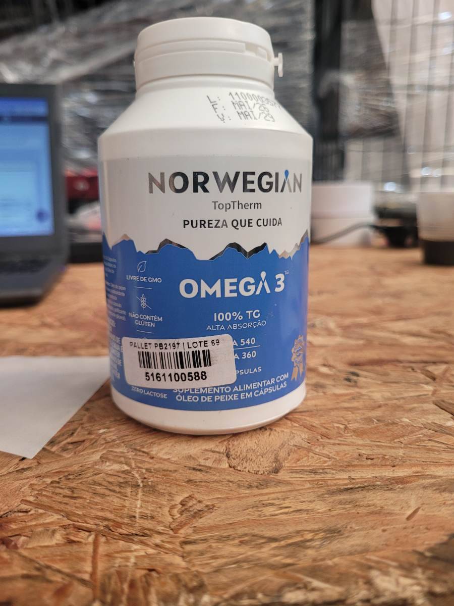 Suplemento alimentar Omega 3 em cápsulas