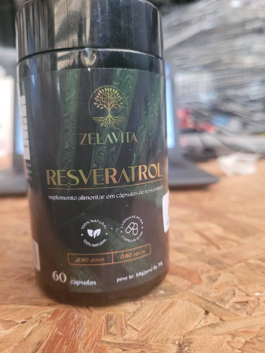 Suplemento alimentar em cápsulas de resveratrol