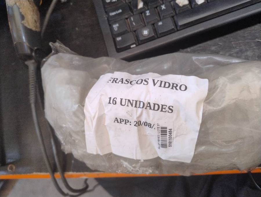 Frascos de vidro