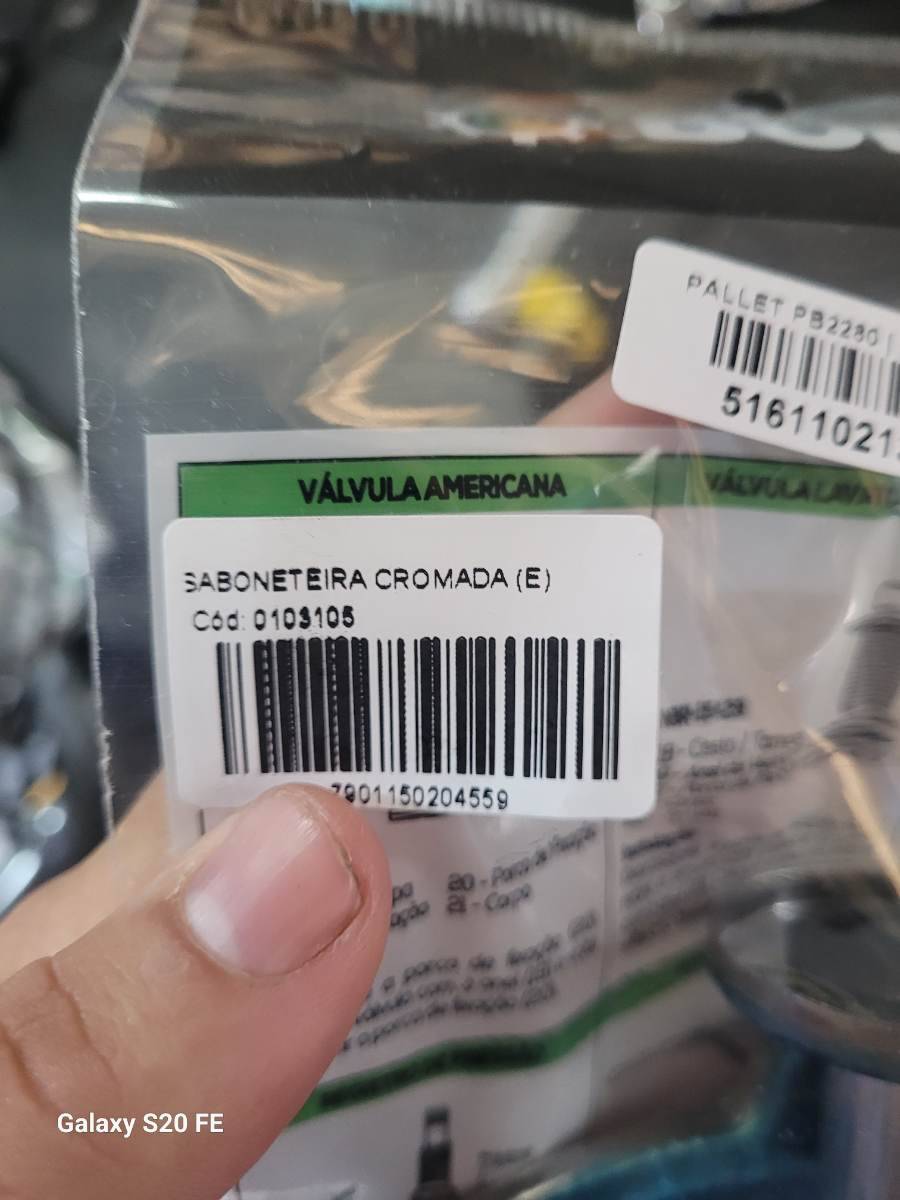 Saboneteira cromada