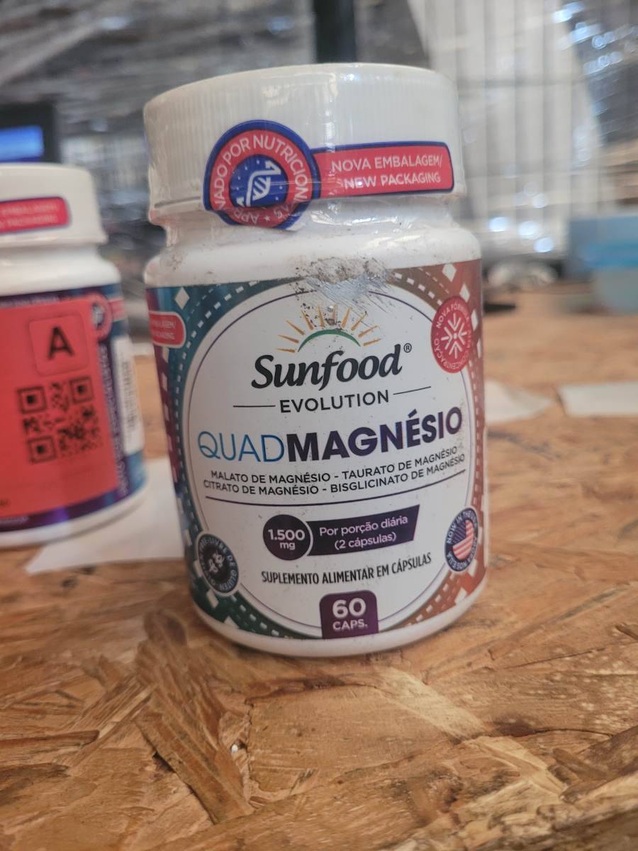 Suplemento alimentar em cápsulas Quad Magnésio