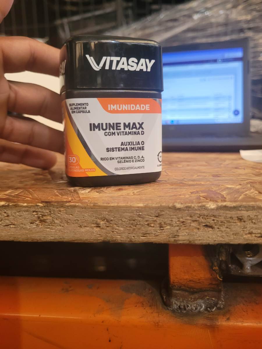 Suplemento alimentar em cápsula Imune Max com Vitamina D