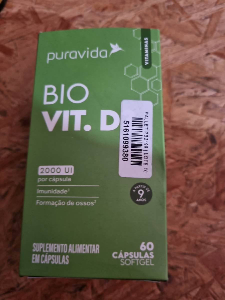 Suplemento alimentar em cápsulas Bio Vitamina D