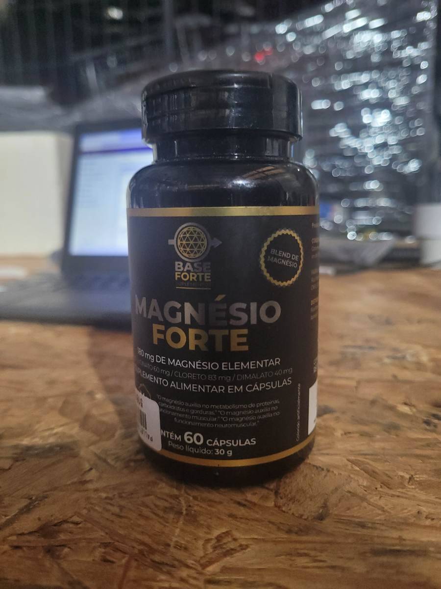 Suplemento alimentar Magnésio Forte em cápsulas