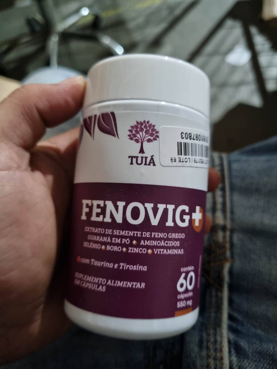 Suplemento alimentar Fenovig+ em cápsulas