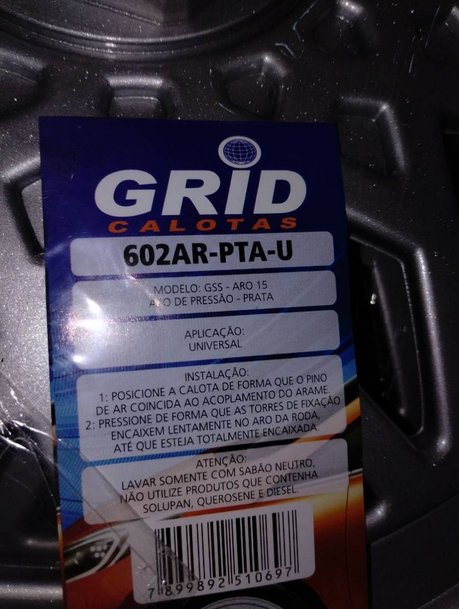 Kit Calota de pressão para roda aro 15