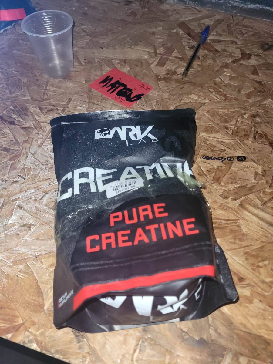 Creatina pura em pó