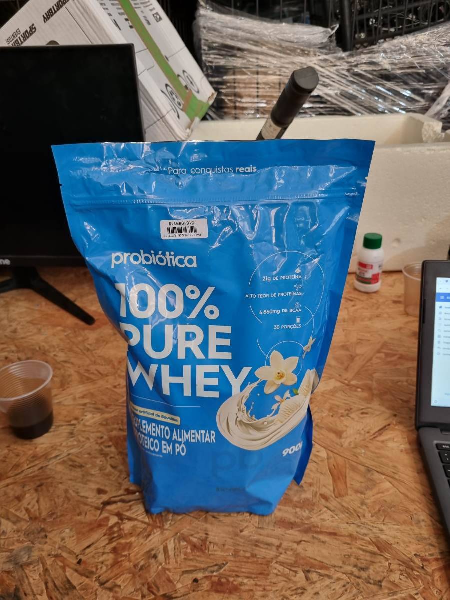 Suplemento alimentar proteico em pó 100% Pure Whey