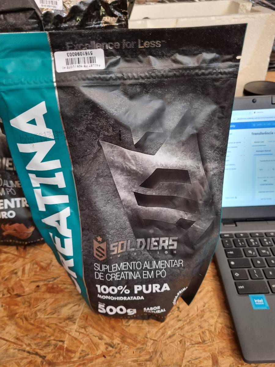 Suplemento alimentar de creatina em pó 100% pura monohidratada