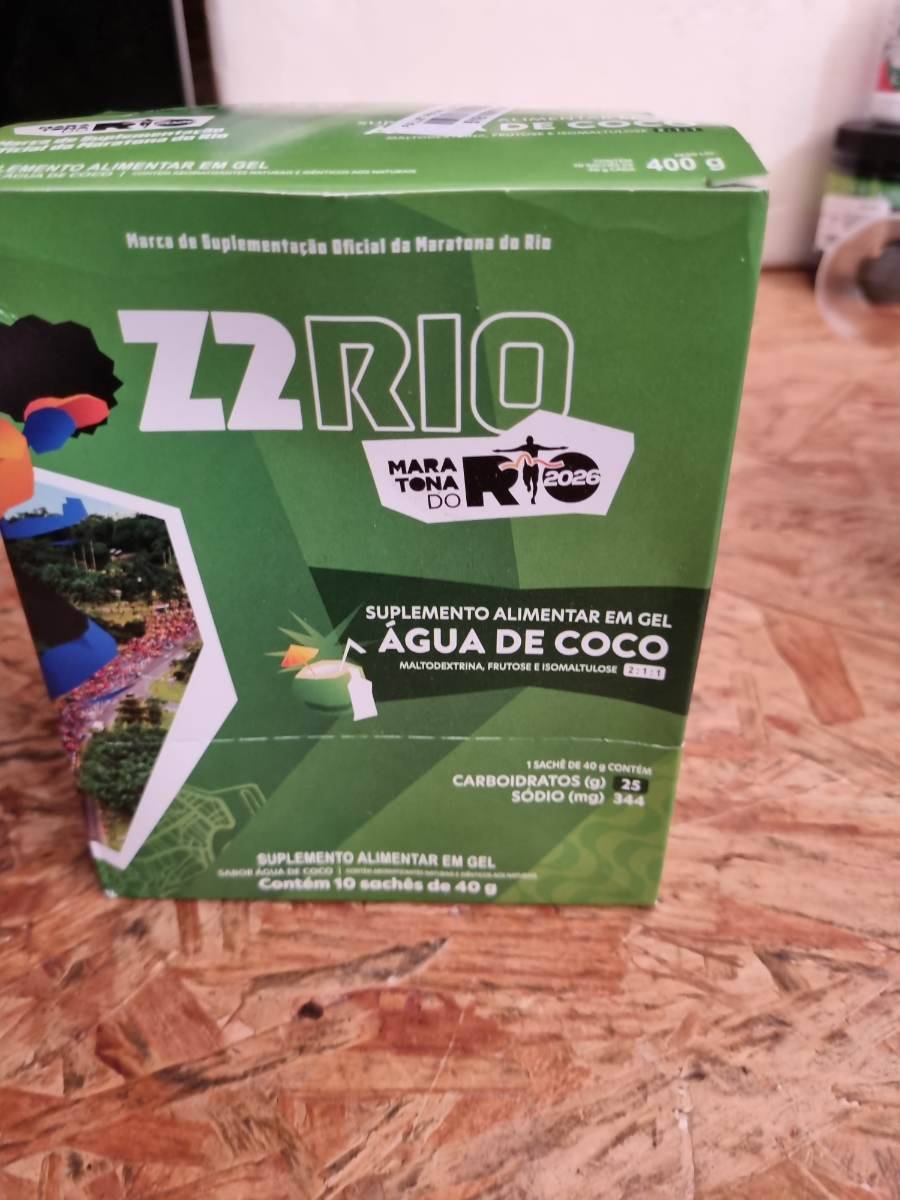 Suplemento alimentar em gel sabor água de coco