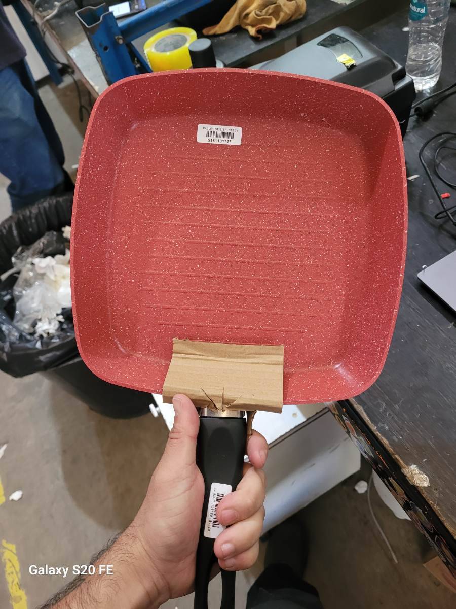 Frigideira grill quadrada antiaderente