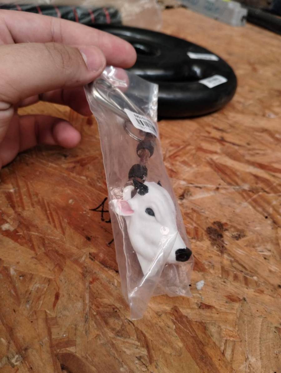 Chaveiro com cabeça de vaca