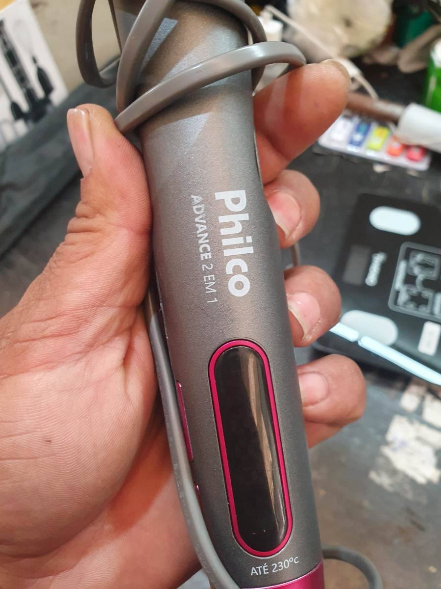 Prancha modeladora de cabelo Philco Advance 2 em 1