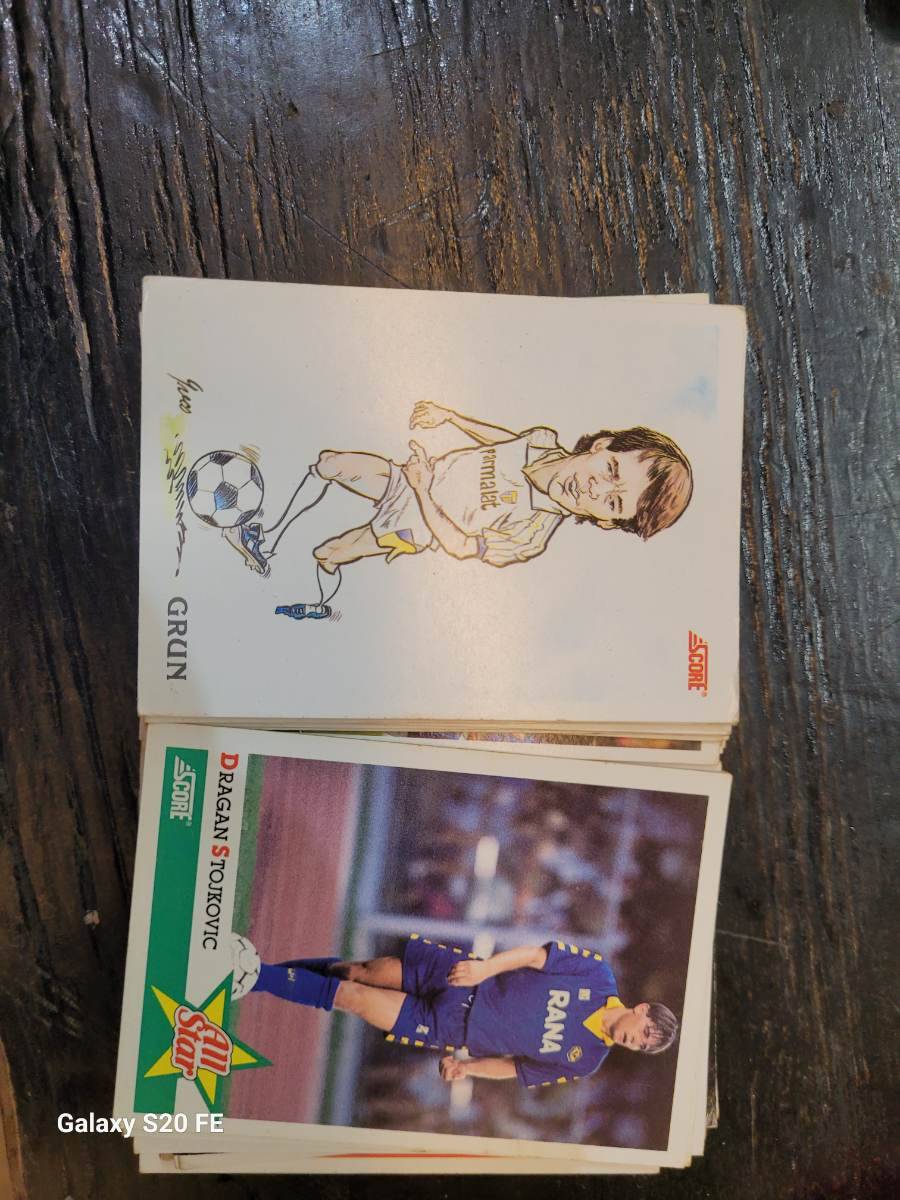 Figurinhas de futebol antigas