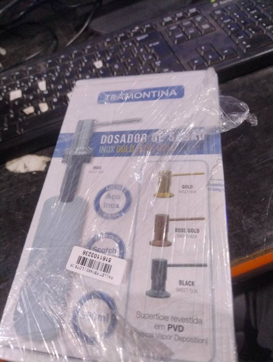 Dosador de Sabão Inox Gold