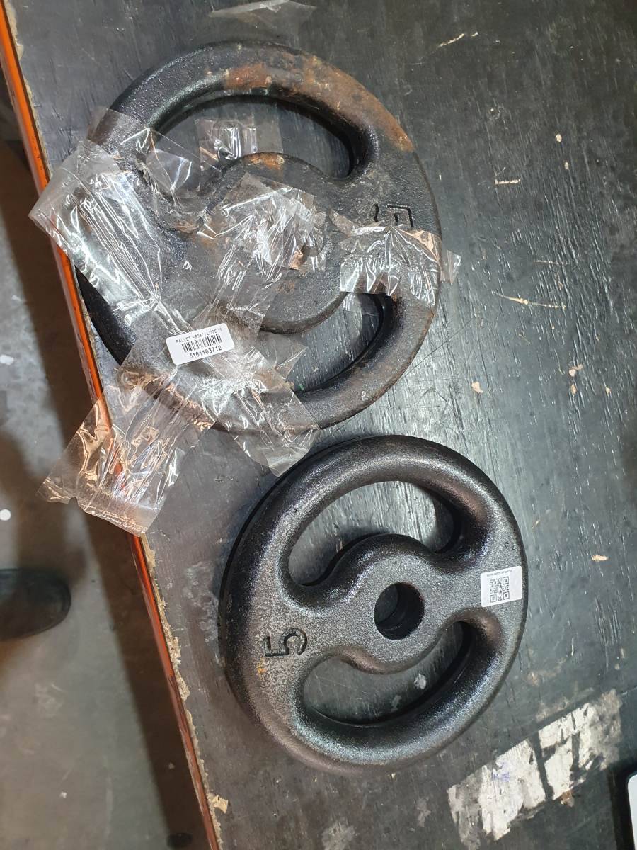 Kit 2 Anilhas de ferro para musculação