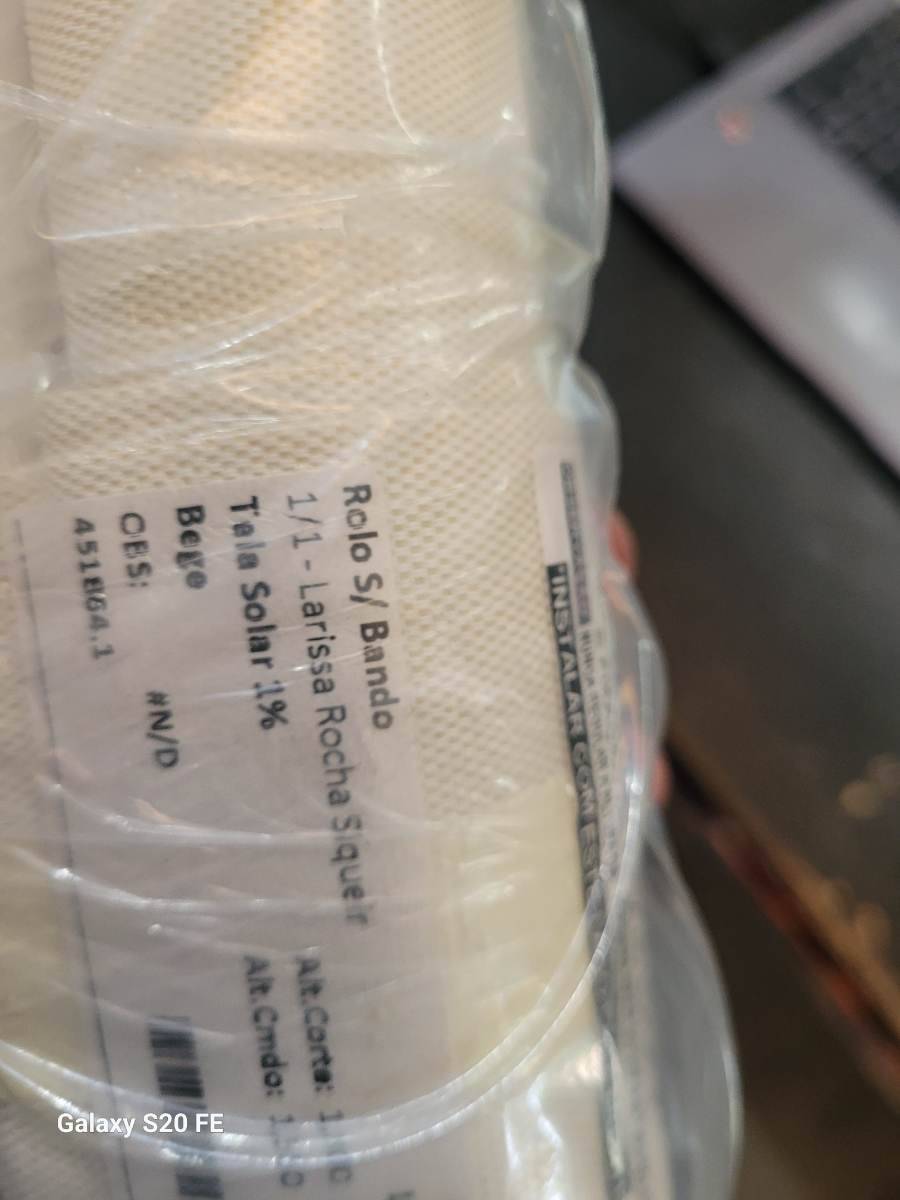 Rolo S/ Bando Tela Solar 1%