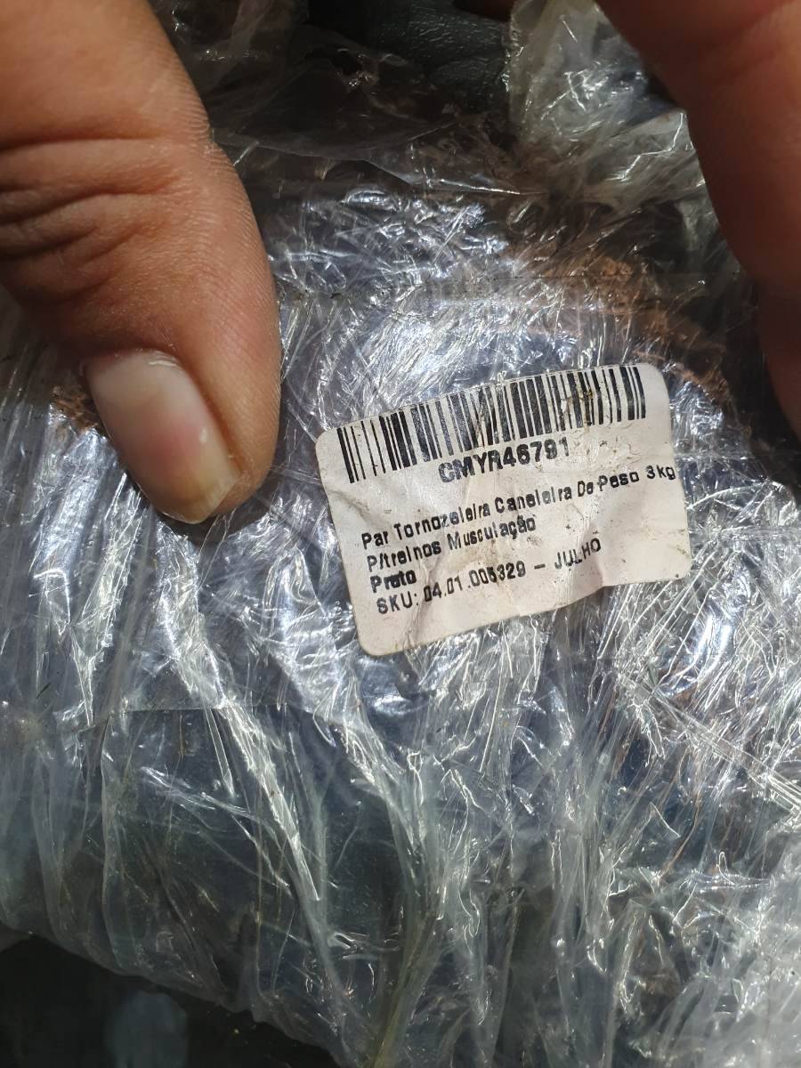 Par Tornozeleira Canelar de Peso para Pilates e Musculação