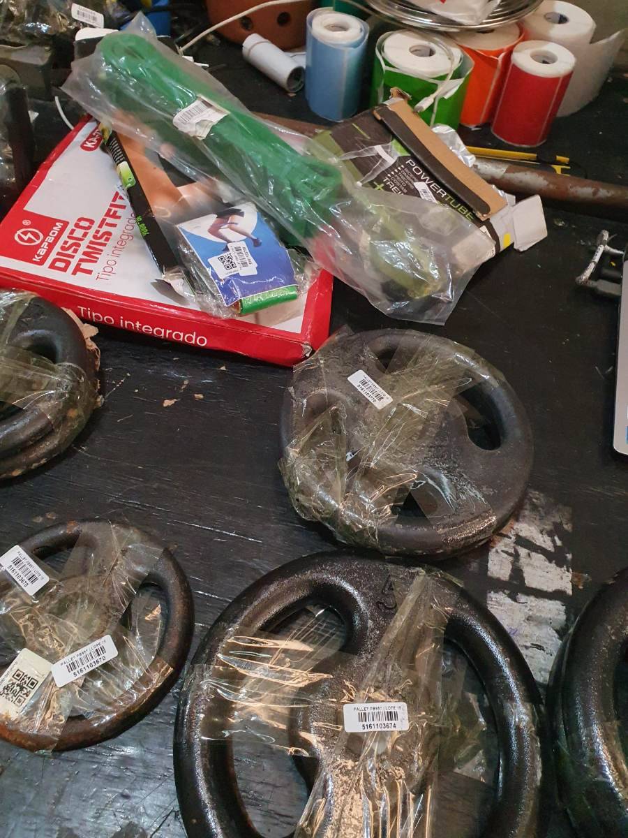 Kit 2 anilhas de 3 kg de ferro