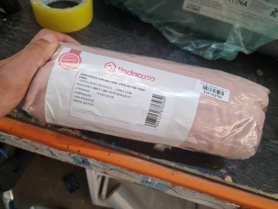 Lençol com aba casal 3 peças 300 fios