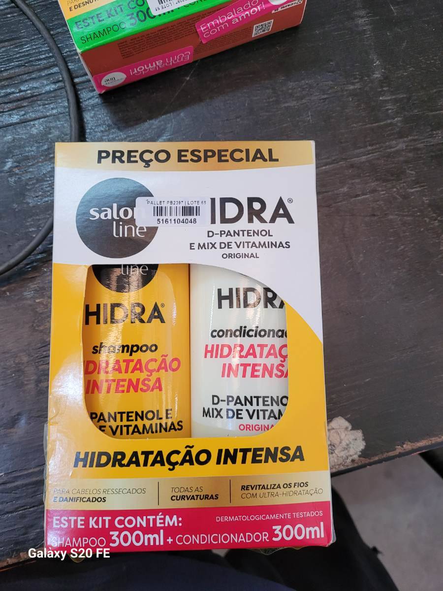 Kit shampoo e condicionador Hidra Line Hidratação Intensa