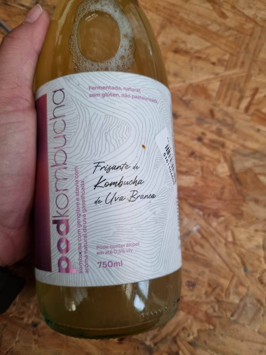 Frisante de Kombucha de Uva Branca