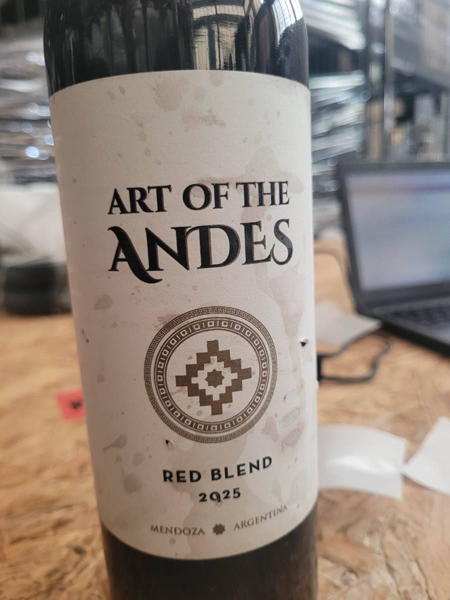 Vinho Art of the Andes Red Blend 2025