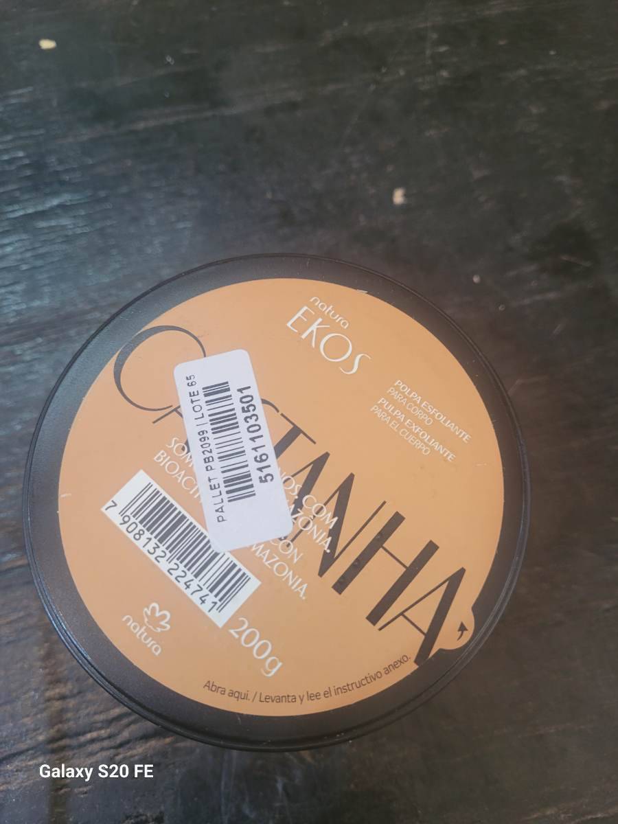 Polpa Esfoliante para Corpo Natura Ekos Castanha