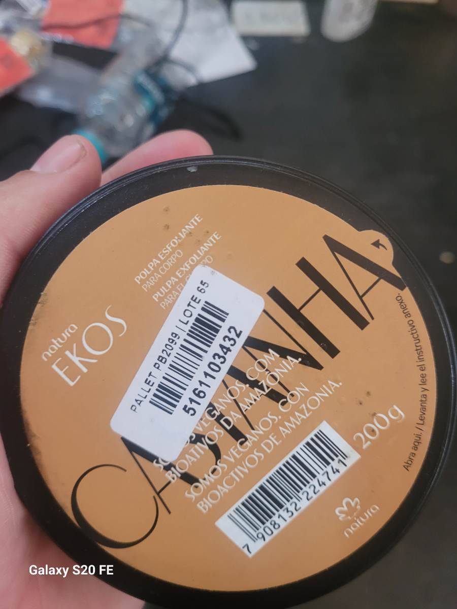 Polpa Esfoliante para Corpo Natura Ekos Castanha