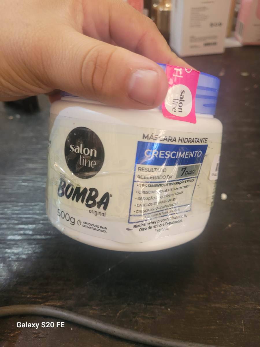 Máscara hidratante para cabelo Salon Line Bomba Original