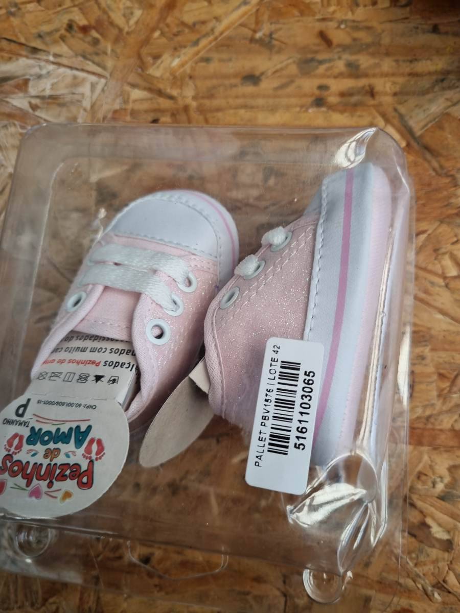 Tênis infantil rosa para bebê