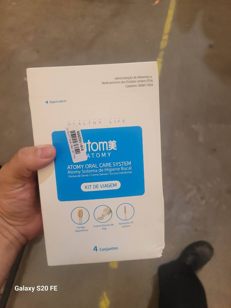 Kit de Viagem Atomy Sistema de Higiene Bucal
