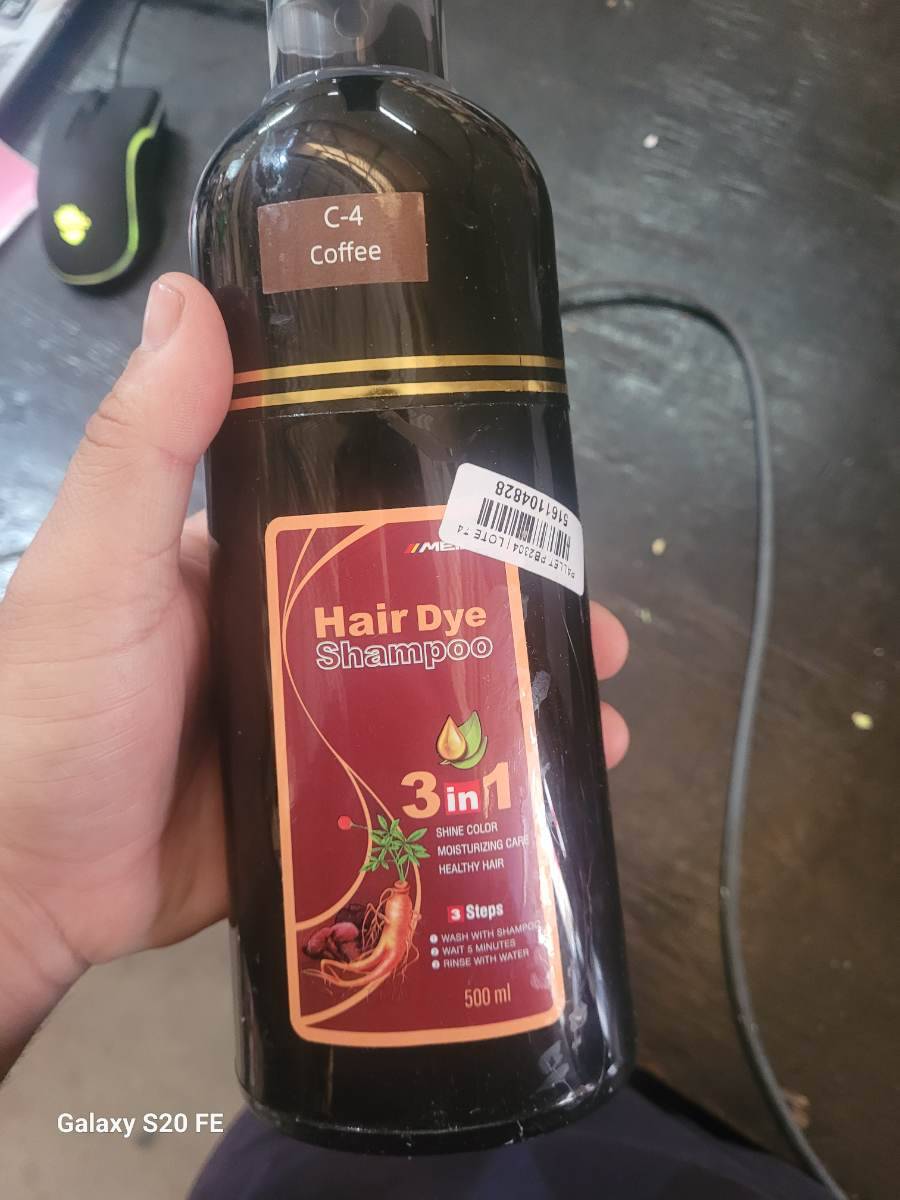 Hair Dye Shampoo 3 in 1