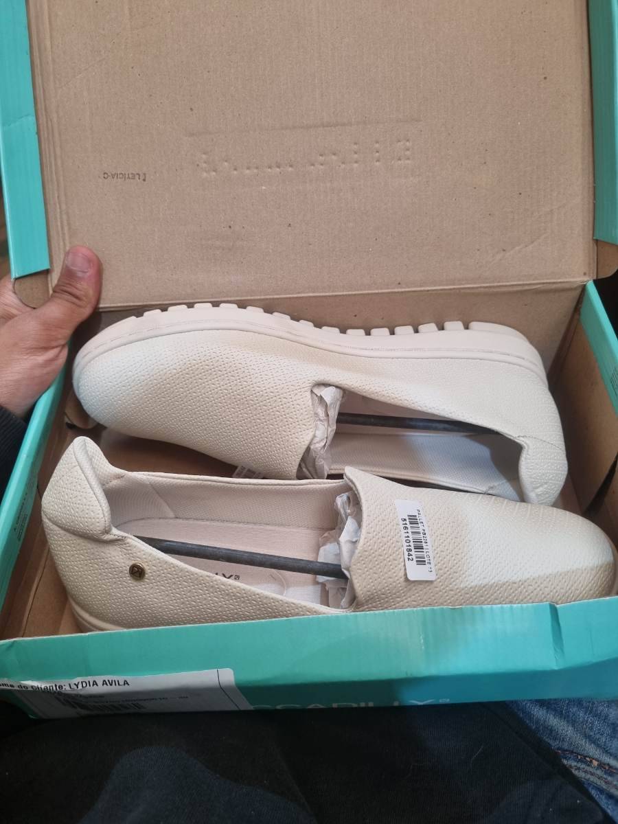 Tênis feminino Piccadilly Nice Off White