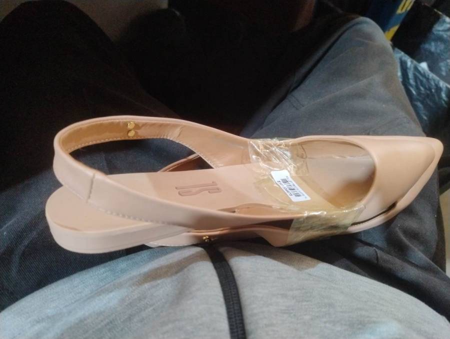 Sapatilha feminina tipo slingback