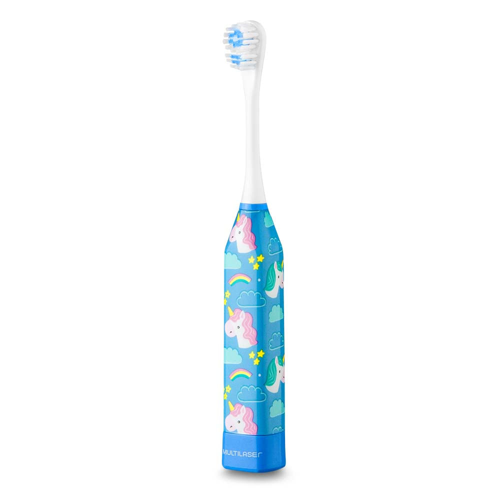 Escova Elétrica Infantil Kids Health Pro Unicórnios Multi Saúde - HC081