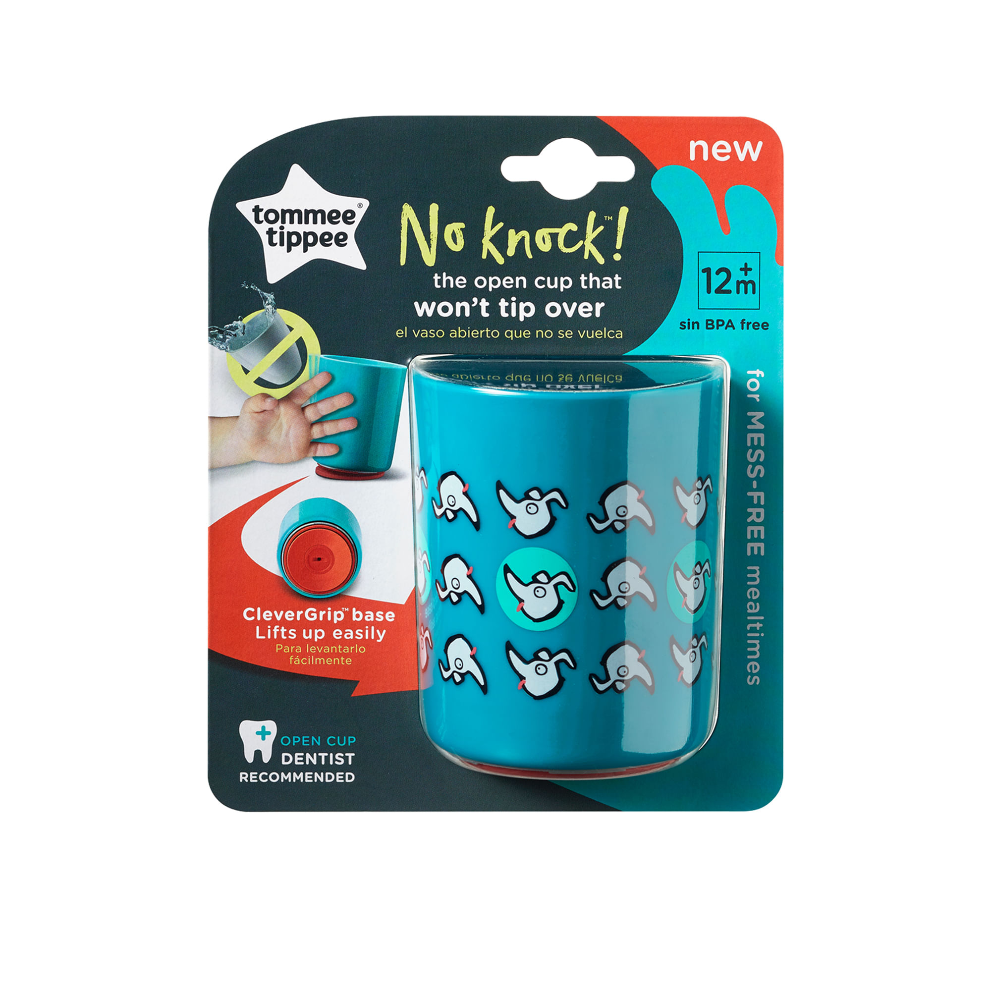 Copo Anti-Queda No Knock 1 Und 190ML SortidoTommee Tippee - 549289