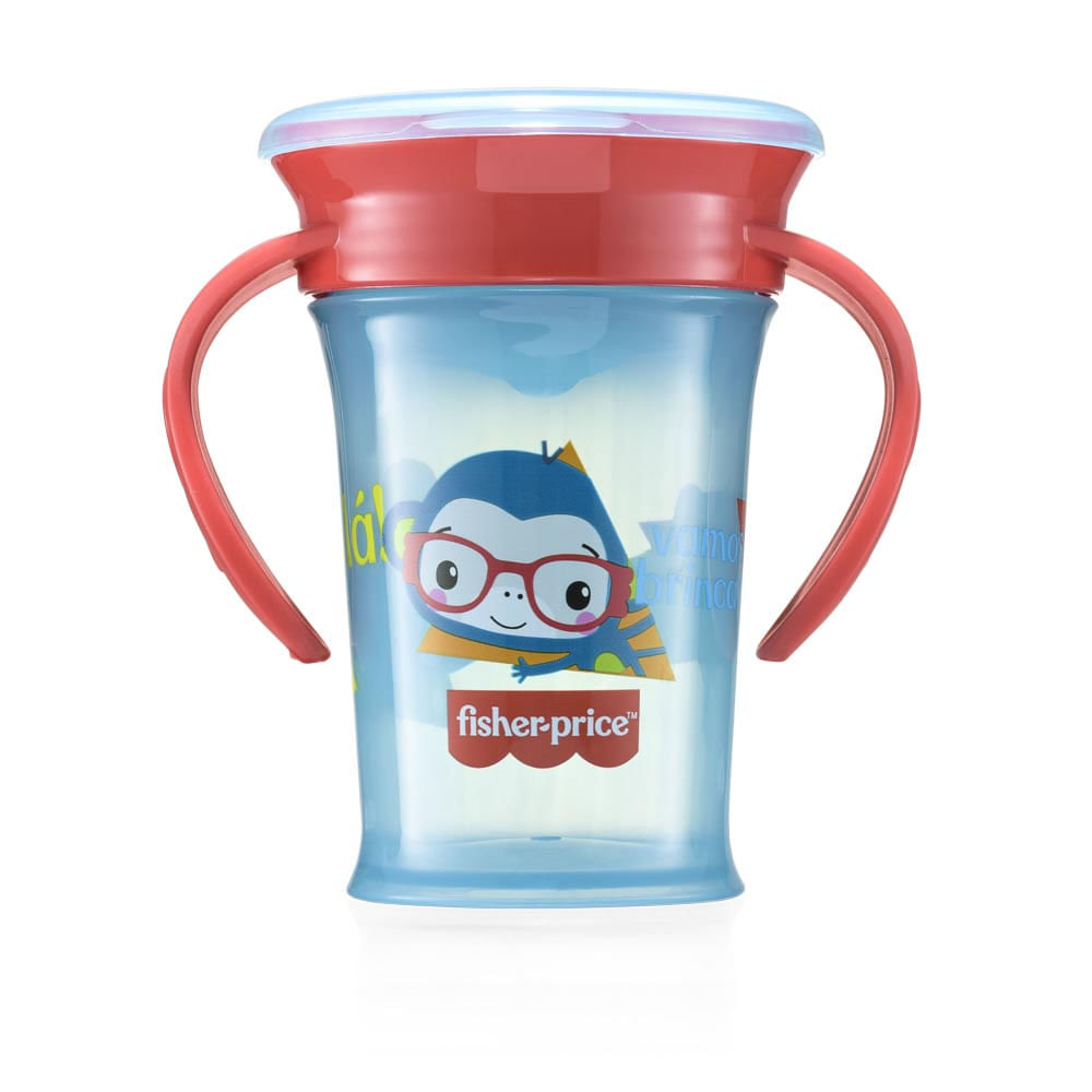 Copo de Treinamento 360 First Moments Sweet 210 ml Vermelho Fisher Price - BB1020