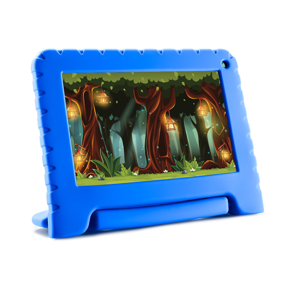 Tablet Infantil Kid Pad Controle Parental 32GB  + Tela 7 pol + Case + Wi-fi + Android 11 Quad Core - Azul - Multi - NB378