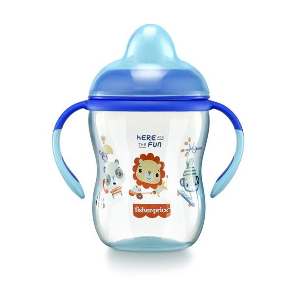 Copo de Treinamento com Bico Semi-Rígido First Moments Twinkle 270ml Azul Fisher Price - BB1014OUT [Remanufaturado]