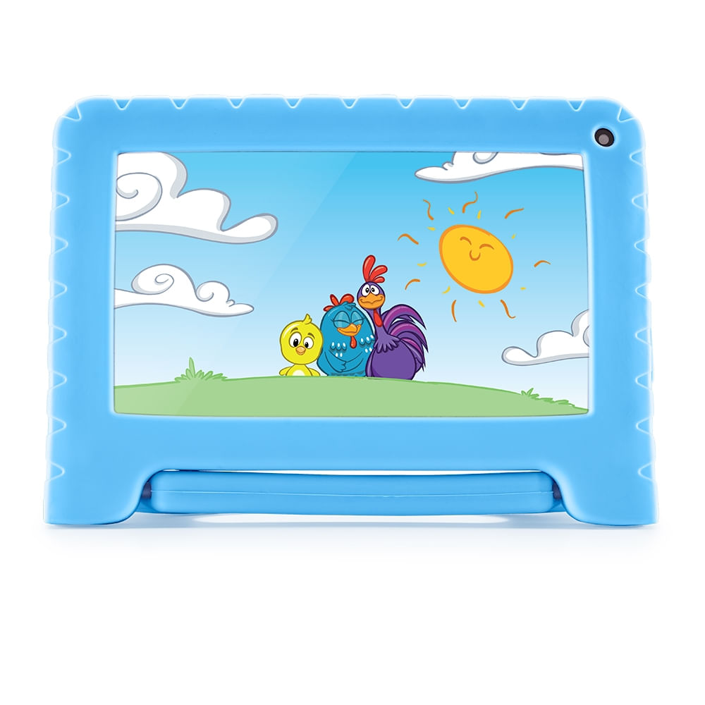 Tablet Infantil Galinha Pintadinha 7" 4GB RAM, 64GB, Controle Parental, Wi-Fi, Android 13, Case, Quad Core - NB419