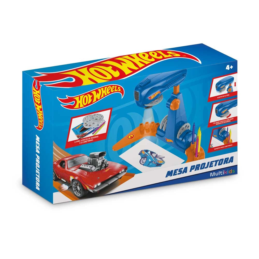 Projetor de Desenhos Hot Wheels com 24 Desenhos Multikids - BR2087
