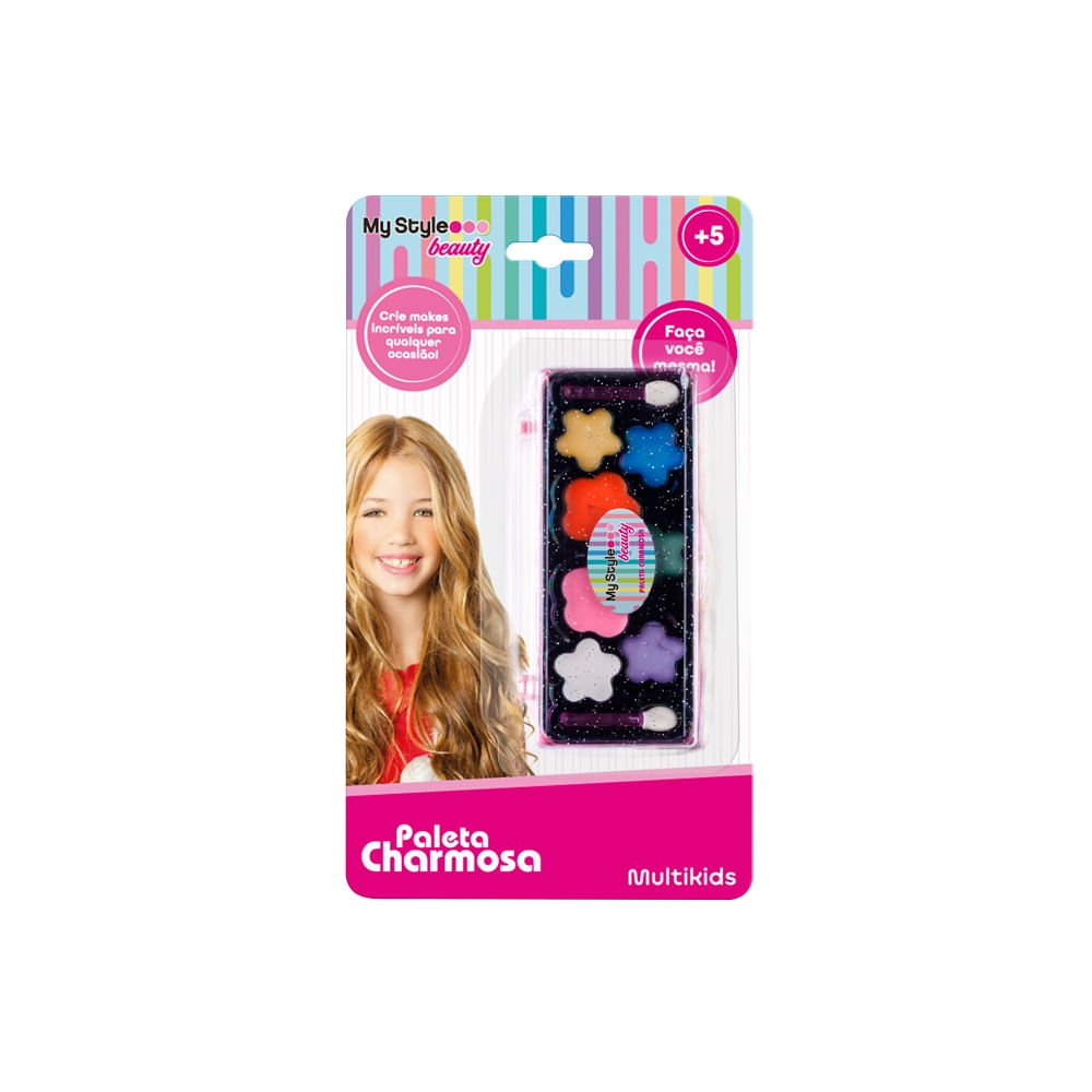 Paleta de Maquiagem Infantil My Style Beauty Paleta Charmosa +5 Anos Multikids - BR1329